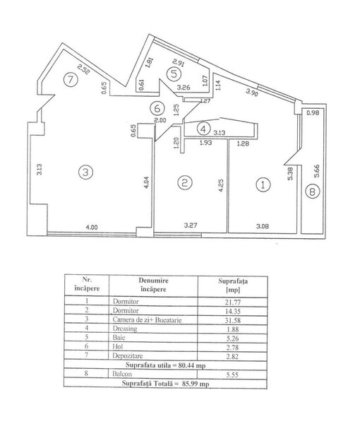 Bulevardul Regina Maria, Mitropolie, apartament 3 camere
